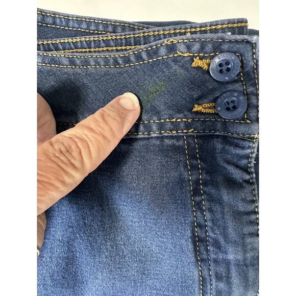 Bill Blass Jeans Women’s 14 Blue High Rise Bermuda Shorts Stretch Denim Cotton - Picture 12 of 12